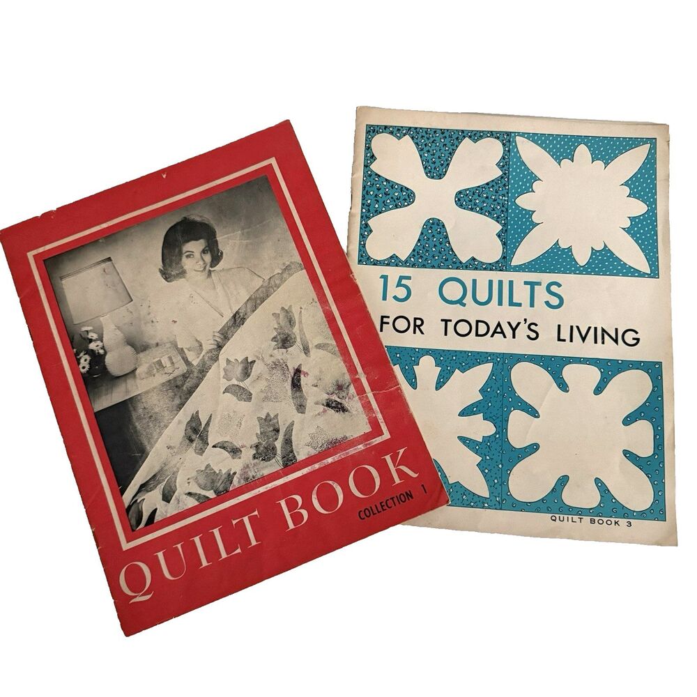 Vtg 60s Quilt Booklet Lot Collection 1 Pattern Applique Pieced 15 Quilts Today